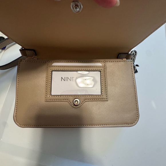 Nine West White and Tan Crossbody Bag - Picture 2 of 5